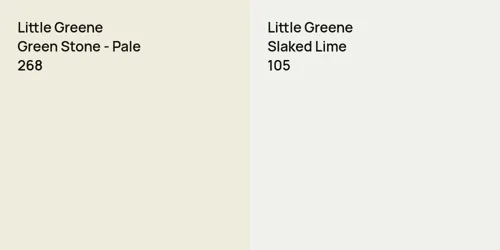 268 Green Stone - Pale vs 105 Slaked Lime