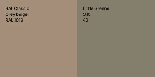 RAL 1019  Grey beige vs 40 Silt