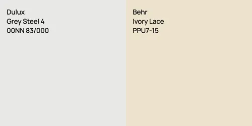 00NN 83/000 Grey Steel 4 vs PPU7-15 Ivory Lace