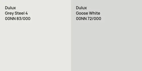 00NN 83/000 Grey Steel 4 vs 00NN 72/000 Goose White