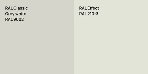 RAL 9002  Grey white vs RAL 210-3 