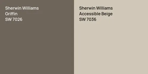 SW 7026 Griffin vs SW 7036 Accessible Beige