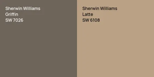 SW 7026 Griffin vs SW 6108 Latte