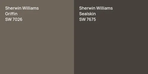 SW 7026 Griffin vs SW 7675 Sealskin