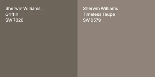 SW 7026 Griffin vs SW 9579 Timeless Taupe