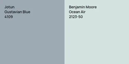 4109 Gustavian Blue vs 2123-50 Ocean Air