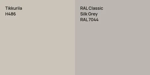 H486  vs RAL 7044 Silk Grey