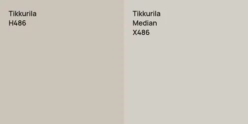 H486  vs X486 Median