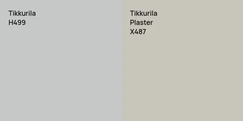 H499  vs X487 Plaster