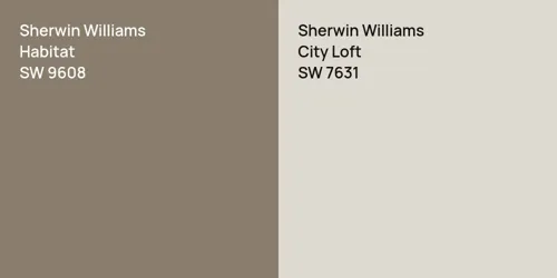 SW 9608 Habitat vs SW 7631 City Loft