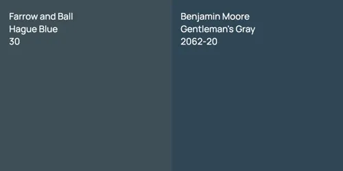 30 Hague Blue vs 2062-20 Gentleman's Gray