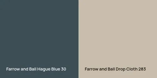 30 Hague Blue vs 283 Drop Cloth