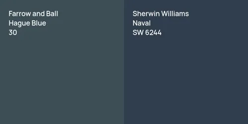 30 Hague Blue vs SW 6244 Naval