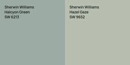 SW 6213 Halcyon Green vs SW 9652 Hazel Gaze