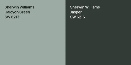 SW 6213 Halcyon Green vs SW 6216 Jasper