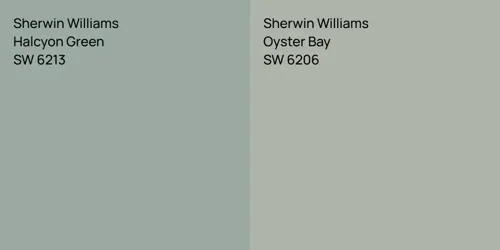 SW 6213 Halcyon Green vs SW 6206 Oyster Bay