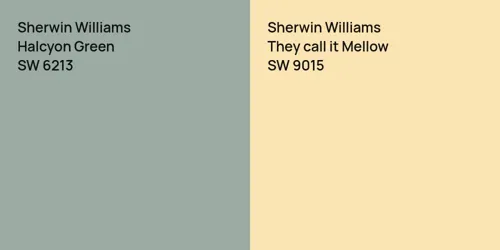 SW 6213 Halcyon Green vs SW 9015 They call it Mellow