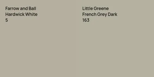 5 Hardwick White vs 163 French Grey Dark