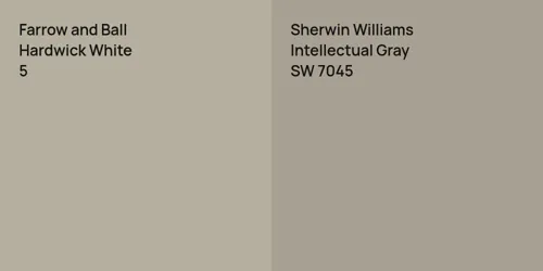 5 Hardwick White vs SW 7045 Intellectual Gray