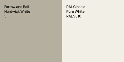 5 Hardwick White vs RAL 9010 Pure White