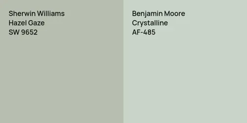 SW 9652 Hazel Gaze vs AF-485 Crystalline