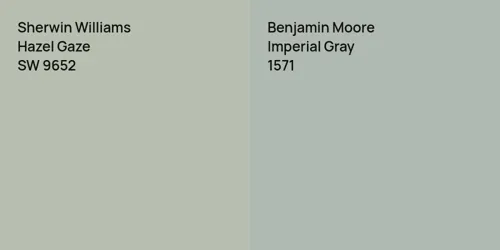 SW 9652 Hazel Gaze vs 1571 Imperial Gray