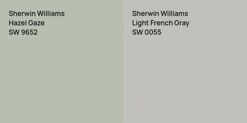 SW 9652 Hazel Gaze vs SW 0055 Light French Gray