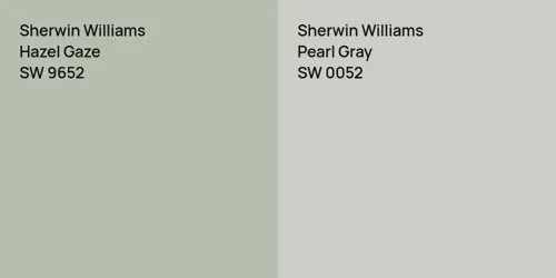 SW 9652 Hazel Gaze vs SW 0052 Pearl Gray