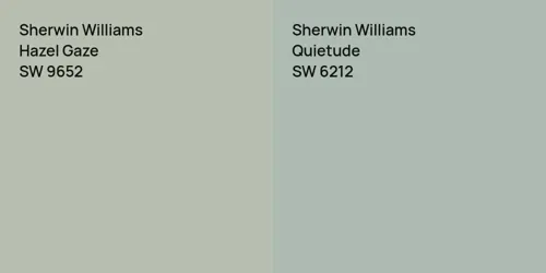 SW 9652 Hazel Gaze vs SW 6212 Quietude