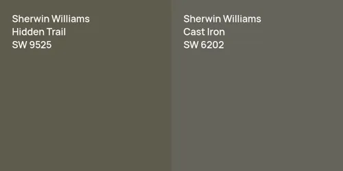 SW 9525 Hidden Trail vs SW 6202 Cast Iron