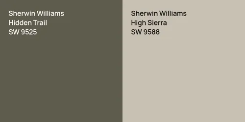 SW 9525 Hidden Trail vs SW 9588 High Sierra