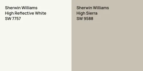 SW 7757 High Reflective White vs SW 9588 High Sierra