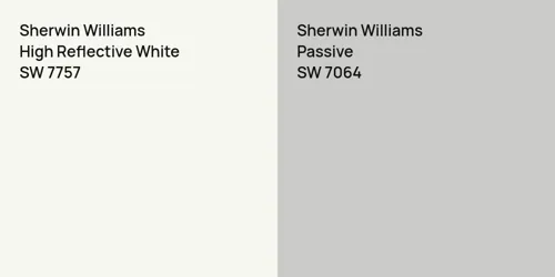 SW 7757 High Reflective White vs SW 7064 Passive