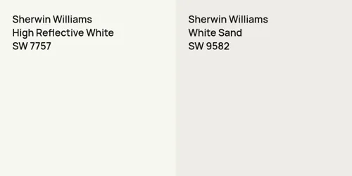 SW 7757 High Reflective White vs SW 9582 White Sand