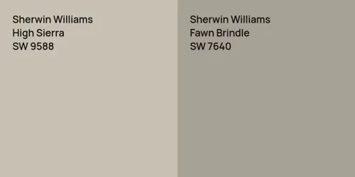 SW 9588 High Sierra vs SW 7640 Fawn Brindle