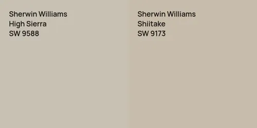 SW 9588 High Sierra vs SW 9173 Shiitake