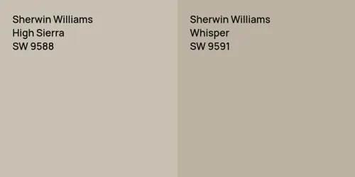 SW 9588 High Sierra vs SW 9591 Whisper