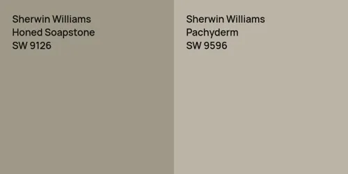 SW 9126 Honed Soapstone vs SW 9596 Pachyderm