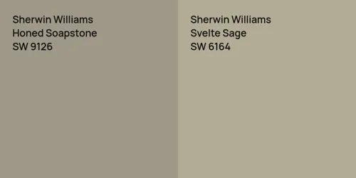 SW 9126 Honed Soapstone vs SW 6164 Svelte Sage