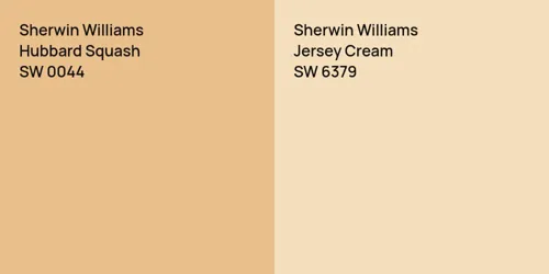 SW 0044 Hubbard Squash vs SW 6379 Jersey Cream