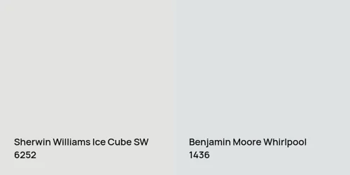 SW 6252 Ice Cube vs 1436 Whirlpool