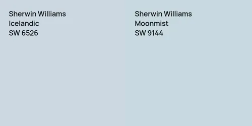 SW 6526 Icelandic vs SW 9144 Moonmist