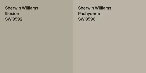 SW 9592 Illusion vs SW 9596 Pachyderm