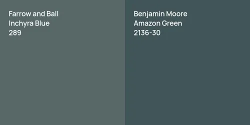 289 Inchyra Blue vs 2136-30 Amazon Green