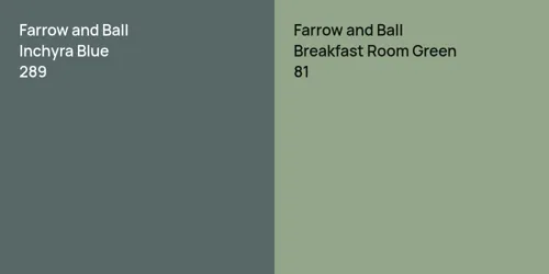 289 Inchyra Blue vs 81 Breakfast Room Green