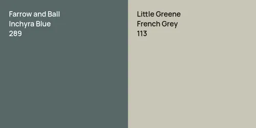 289 Inchyra Blue vs 113 French Grey