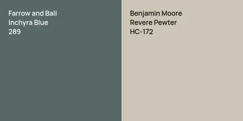 289 Inchyra Blue vs HC-172 Revere Pewter