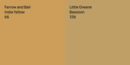 66 India Yellow vs 336 Bassoon