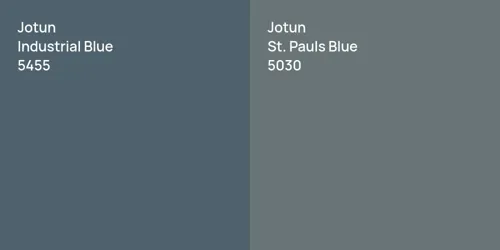 5455 Industrial Blue vs 5030 St. Pauls Blue