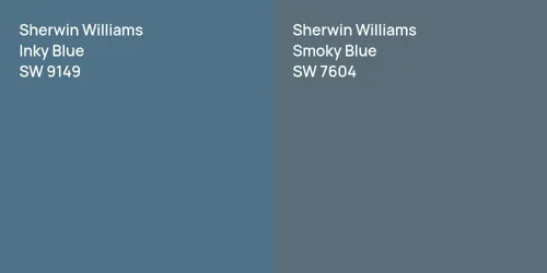 SW 9149 Inky Blue vs SW 7604 Smoky Blue